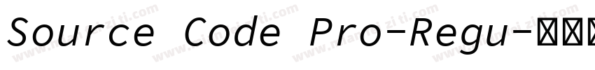 Source Code Pro-Regu字体转换